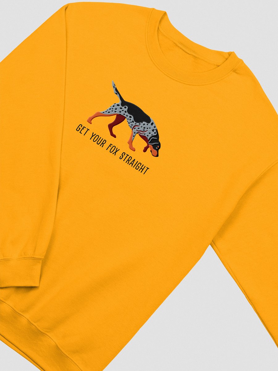 Get Your Fox Straight Sweatshirt (Embroidered) of an American Foxhound(Blue) product image (15)