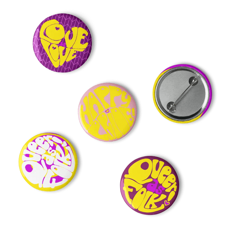 Intersex Pride pin badge set product image (1)