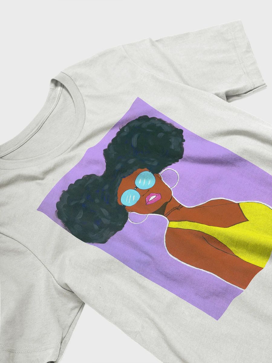 Afro American girl (art by Dina R.) acrylic painting picture - Supersoft T-Shirt product image (29)