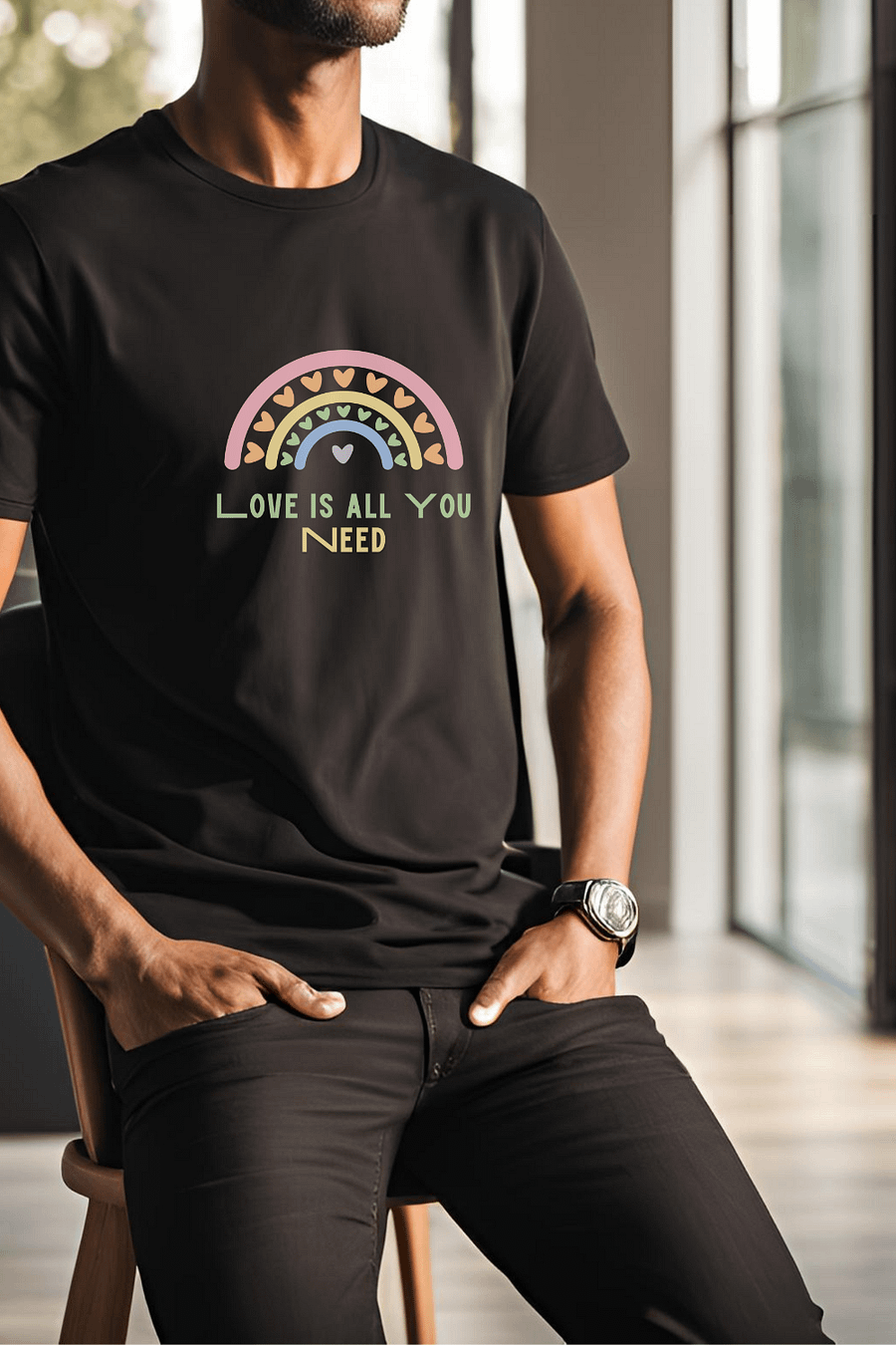 Pastel Love Rainbow T-Shirt product image (2)