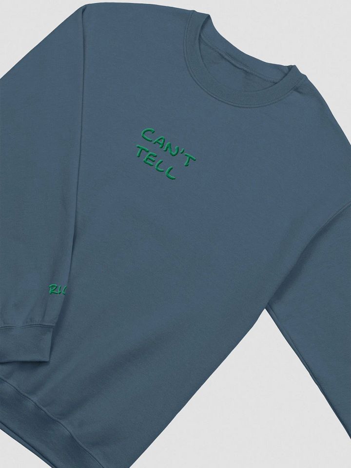 CAN'T TELL embroidered crewneck (kelly) product image (2)