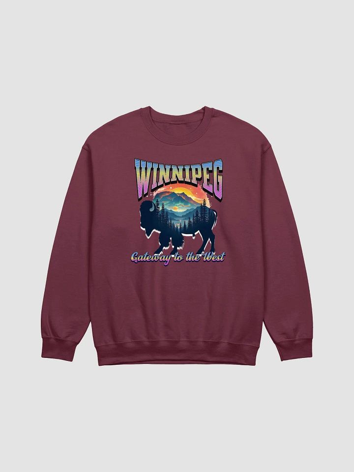 Winnipeg Gateway To The West Bison Landscape Crewneck product image (11)