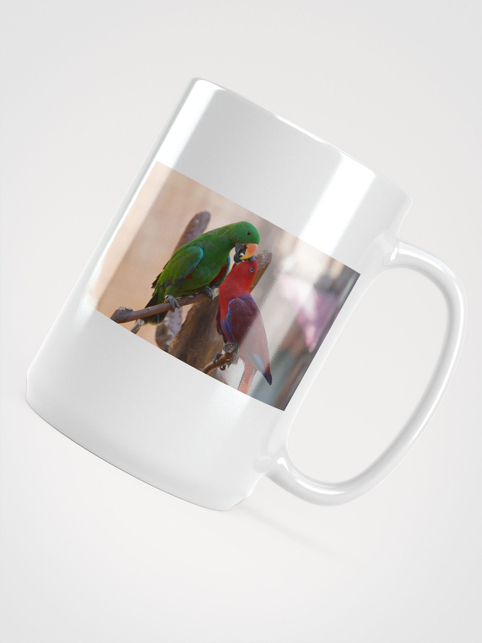 Feathered Friends White Glossy Mug product image (4)