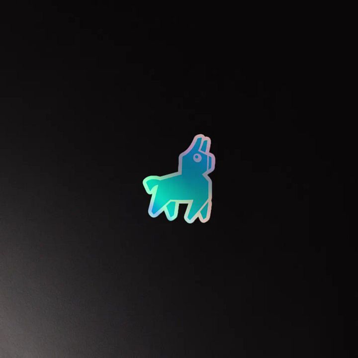 Radio Llama Holographic Sticker Set product image (4)