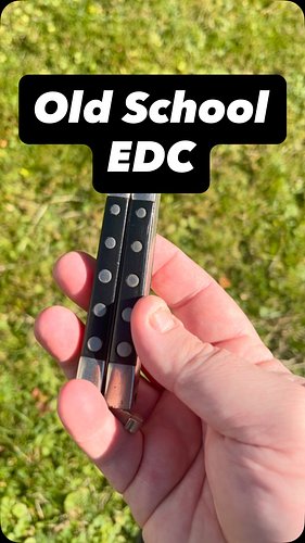 This one’s got some miles on it.
I’ve had this stainless steel butterfly knife since the 80s — worn, solid, and built to last...