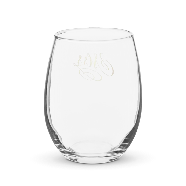 Elegant Gold 'Mrs' Stemless Wine Glass product image (2)