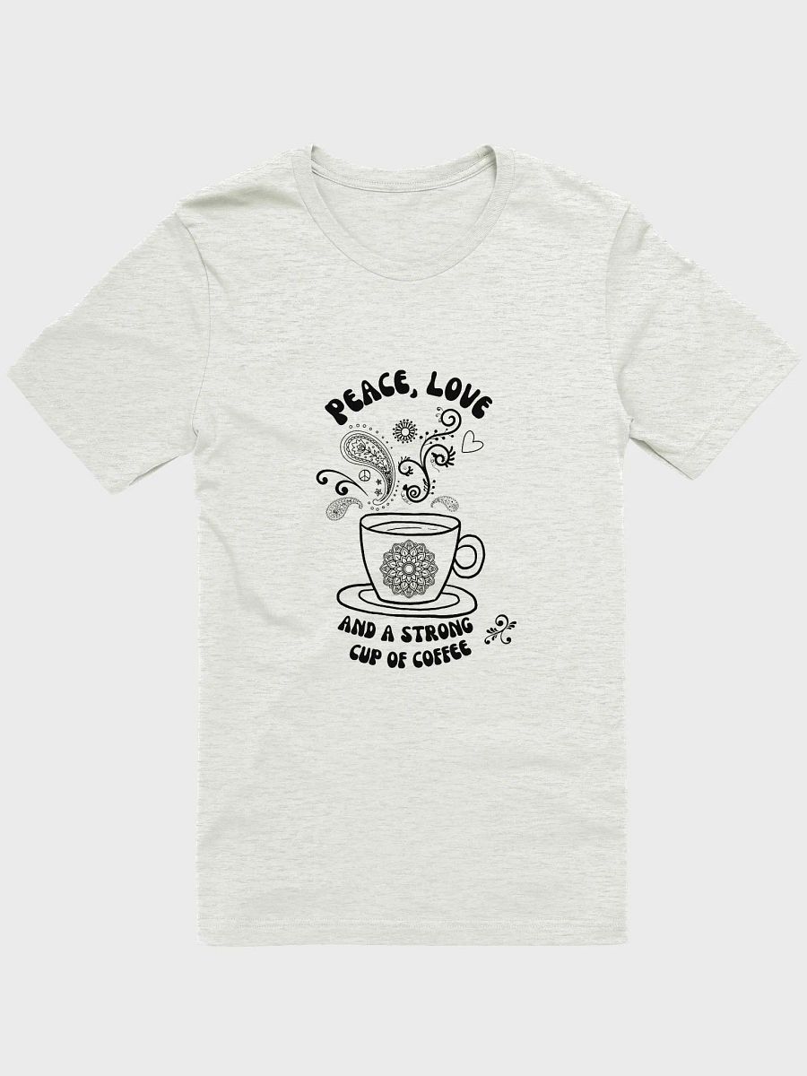 Peace, Love, and Coffee Swirl T-Shirt product image (6)