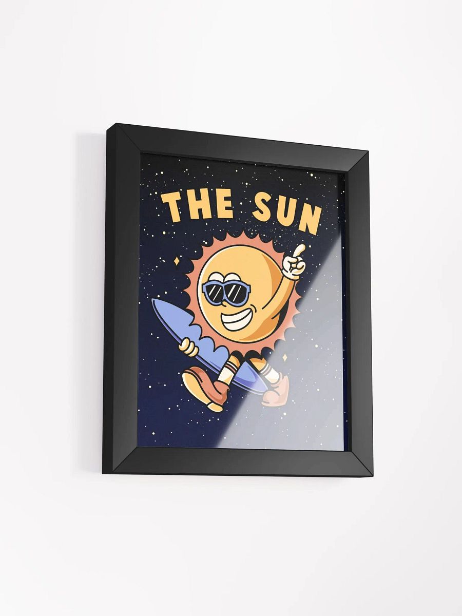 Retro Sun Framed Print product image (2)