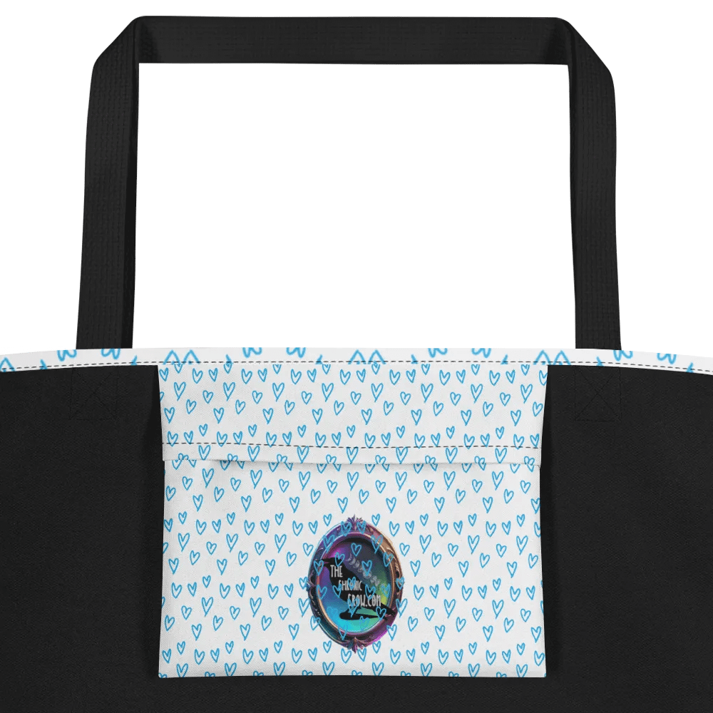 Valentine’s Monogram Letter j(4) White Tote Bag product image (2)