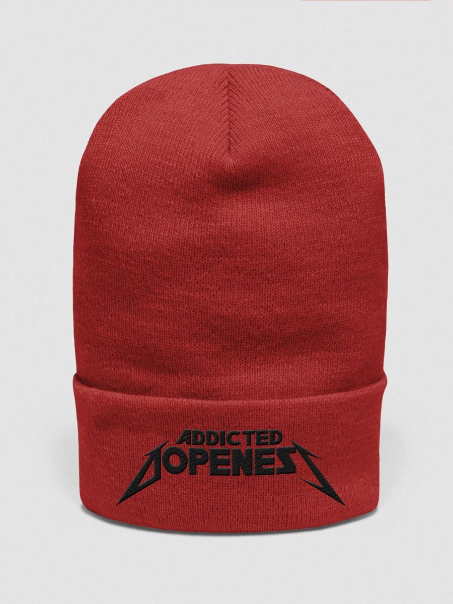 Rock Star Stitched Beanie (Black AD) product image (1)