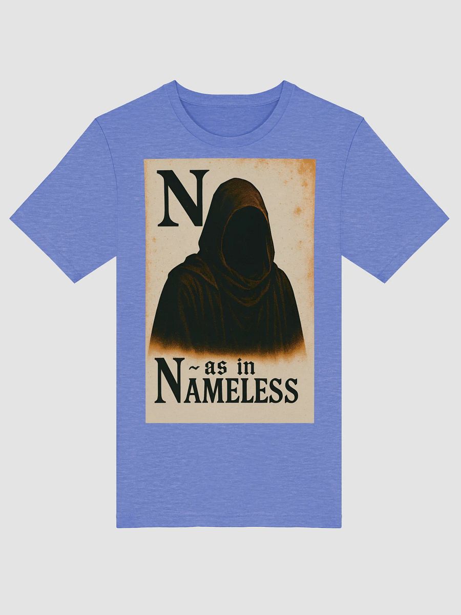 N as in nameless t-shirt product image (77)