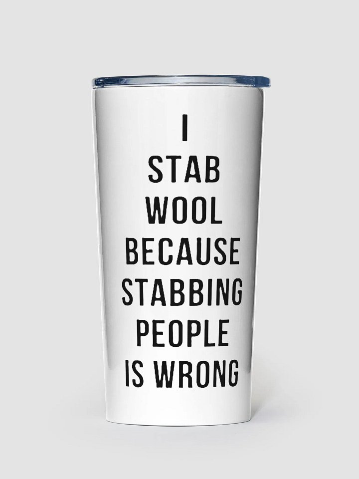 Funny Needle Felt Stainless Steel Tumbler (20oz) product image (1)