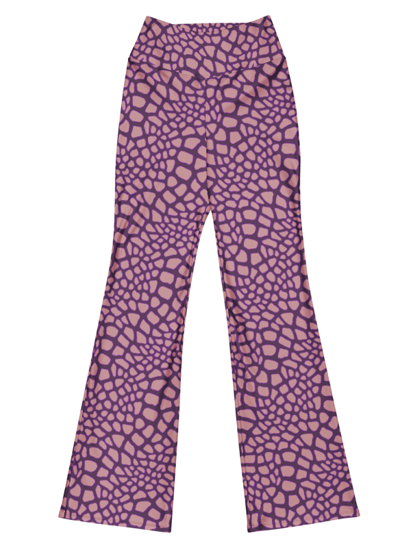 Purple Giraffe Flare Leggings product image (1)