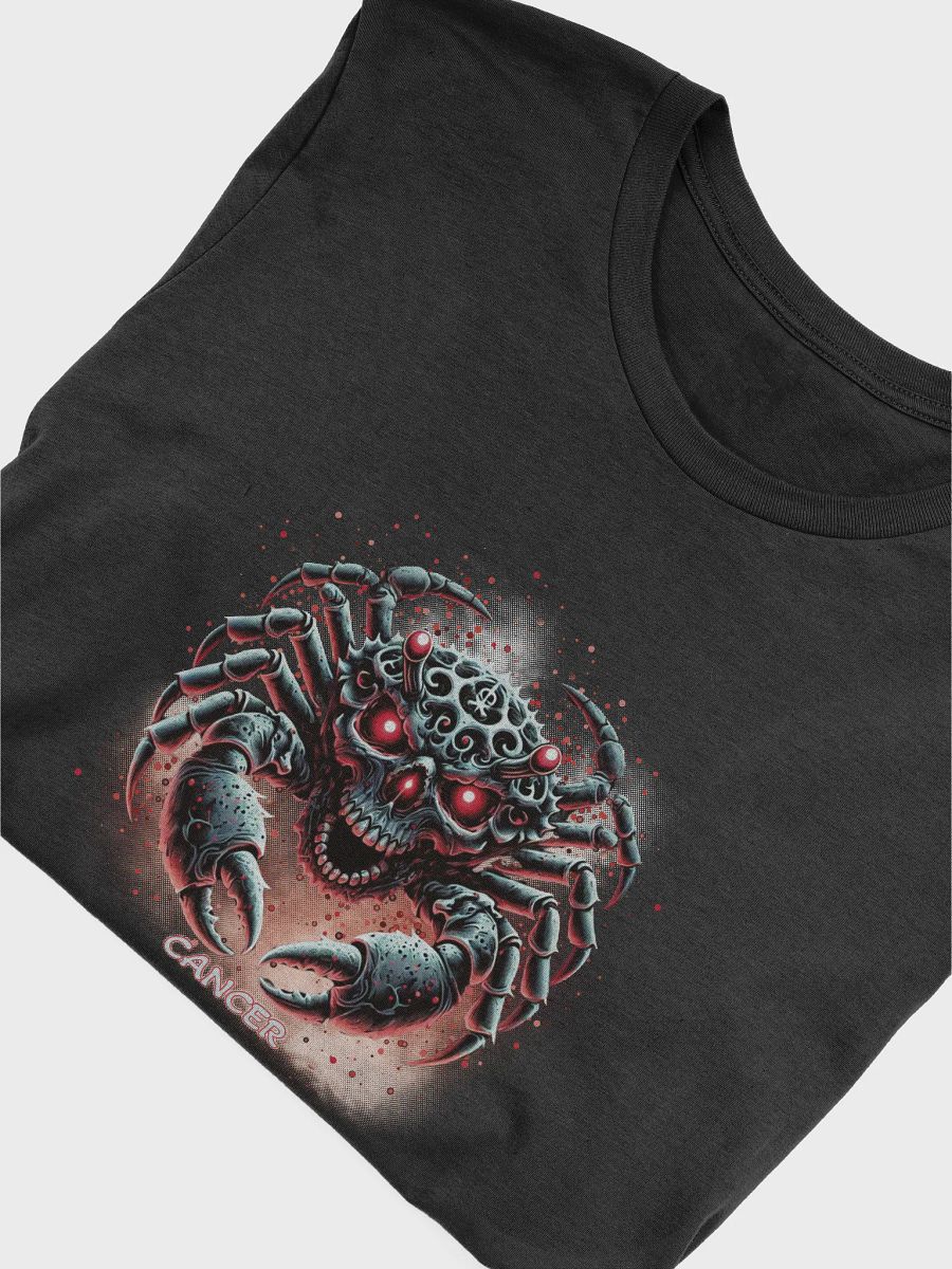 Demonic Zodiac T-Shirts| Cancer | Halloween Group Tshirt | Gothic Astrology Signs | Dark Horoscope Tees | Halloween Celestial Horror Clothing product image (2)