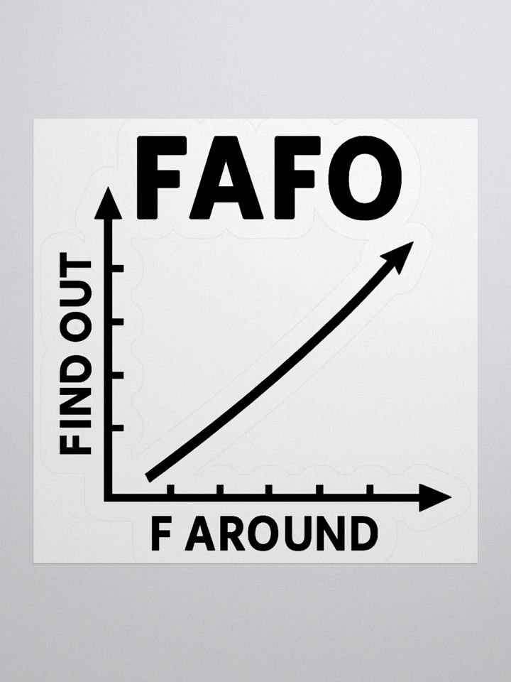 FAFO Sticker (Black) product image (1)