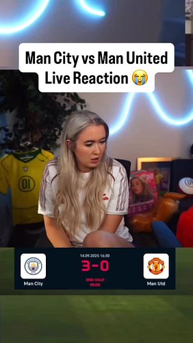 Manchester is still RED. Don’t even care #reels #mufc #explore #manchesterunited #reaction