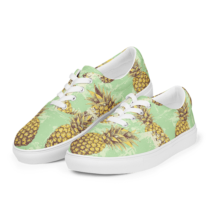 Vintage Pineapple Paradise Women's Canvas Shoes product image (1)