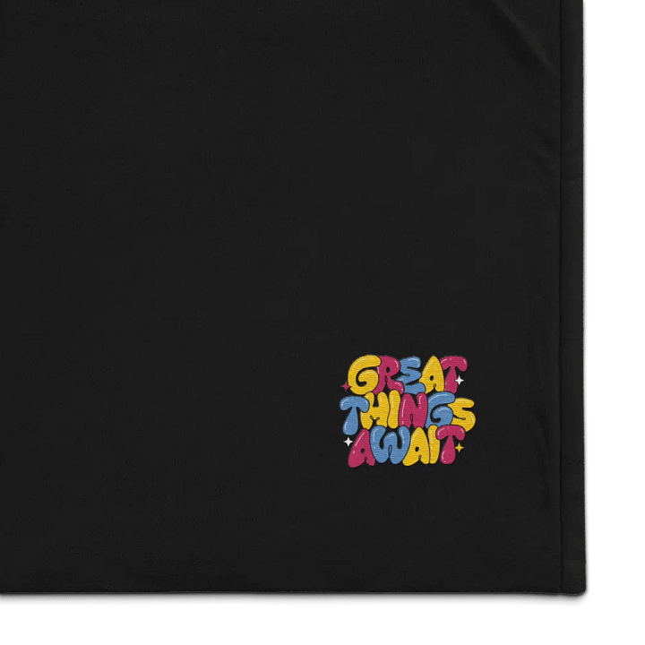 Great things await Premium Sherpa Blanket product image (1)