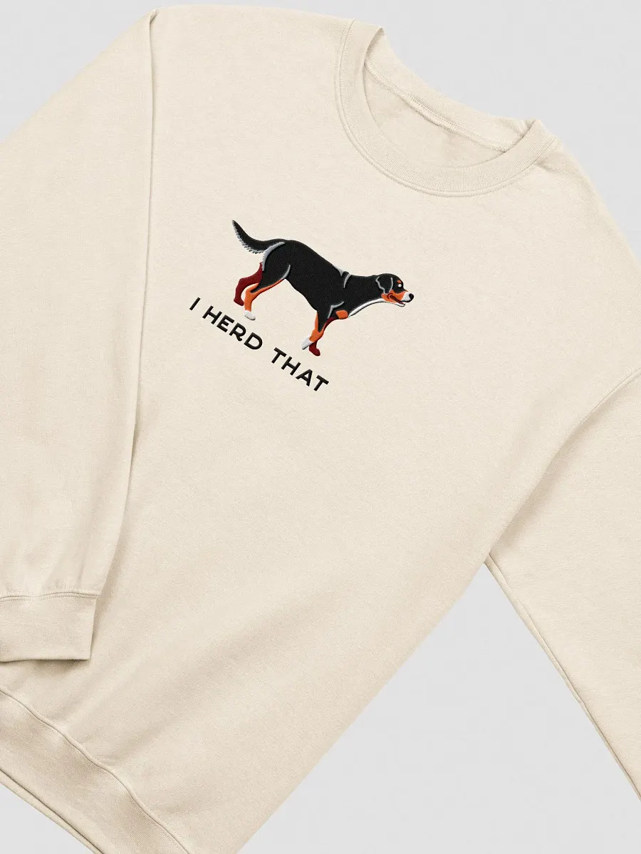 I Herd That Sweatshirt (Embroidered) of a Greater Swiss Mountain Dog product image (6)