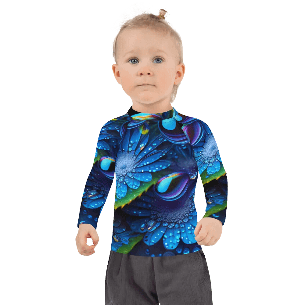 Kawaiikitten Exclusive Premium DewDrop Surfing Ocean Rash Guard Full Sleeved T-Shirt product image (12)