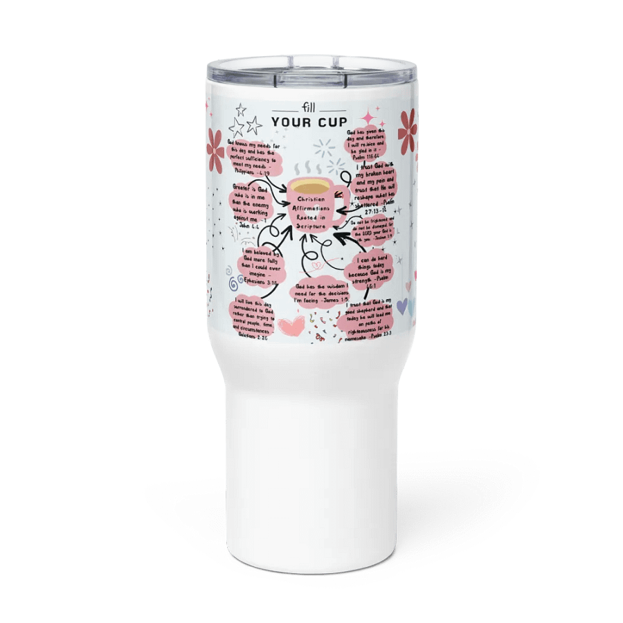 christain affirmations rooted in scripture Travel Mug product image (6)