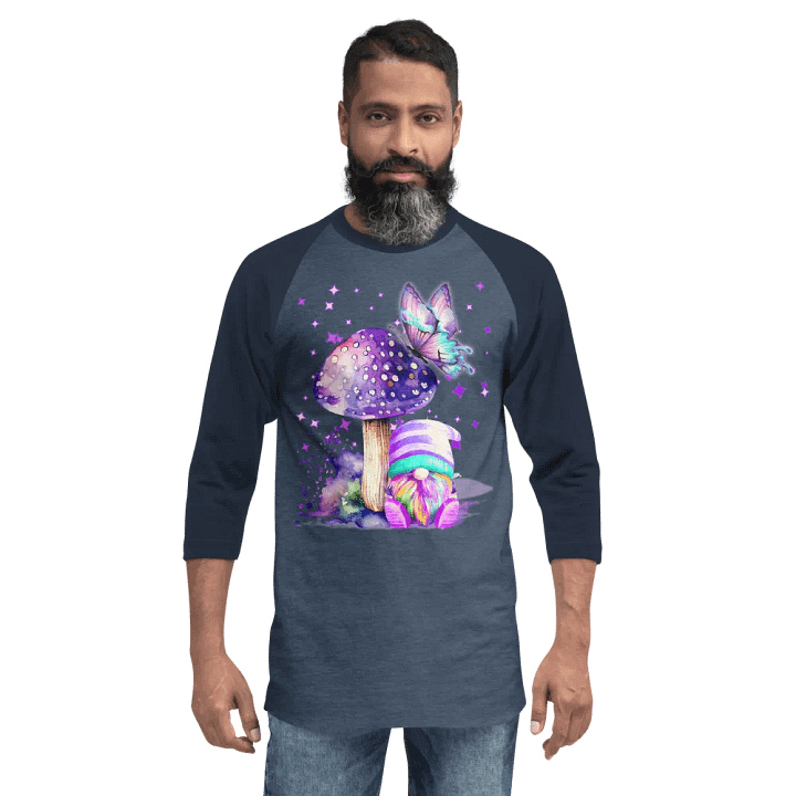 Whimsical Gnome Dreams Raglan Tee product image (2)