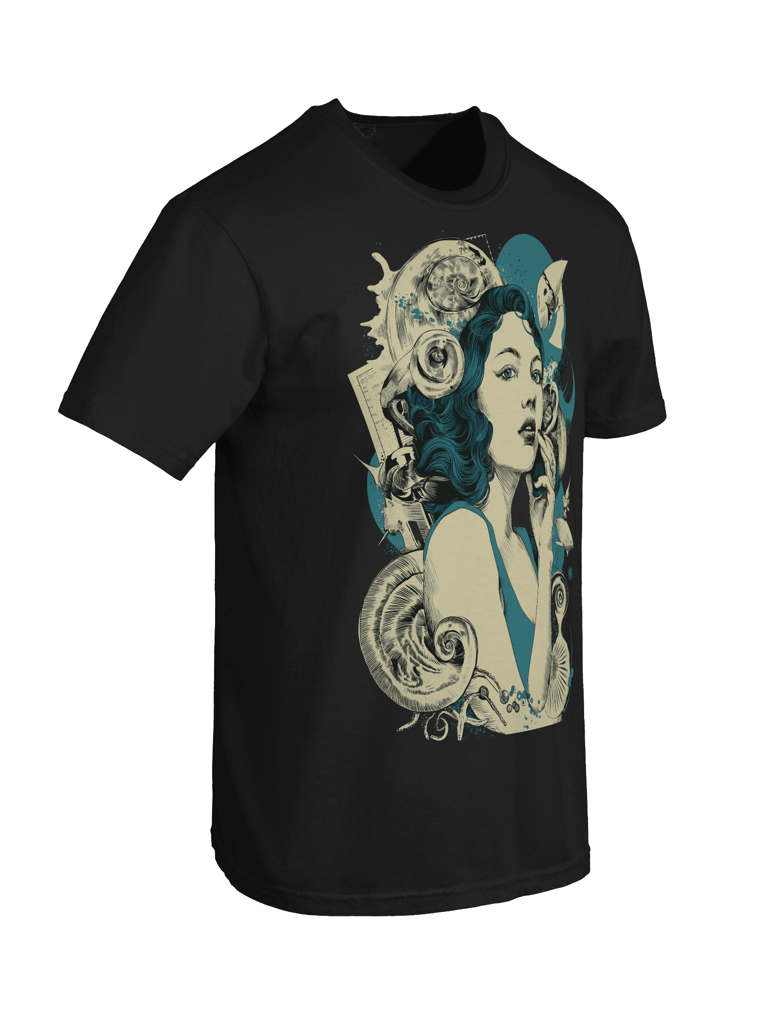 Ocean Muse – Retro Surreal Art Tee product image (8)
