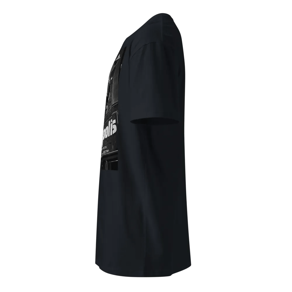 Forge Your Path, Command Your Destiny – Art Deco Robot Premium Cotton T-Shirt product image (14)