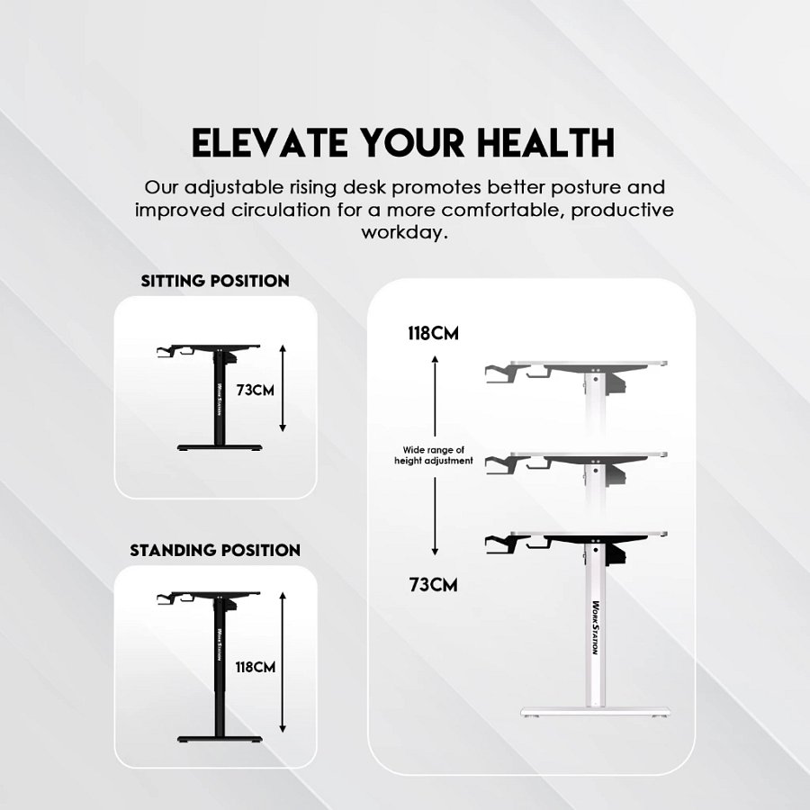 Fantech WS311 - Meja Elektrik Adjustable / Standing Desk Electric Work Station product image (6)
