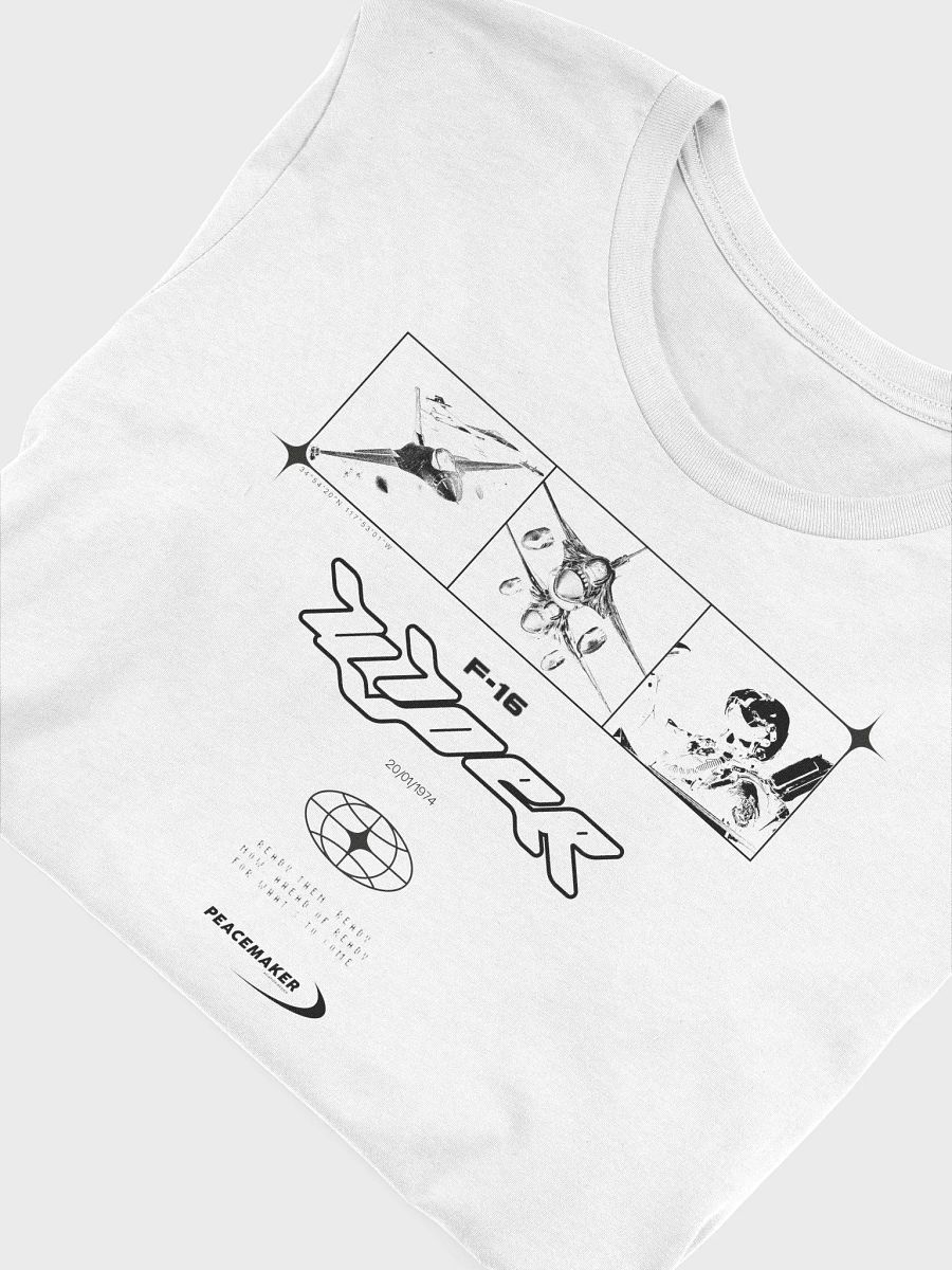 F-16 t-shirt (white) product image (5)