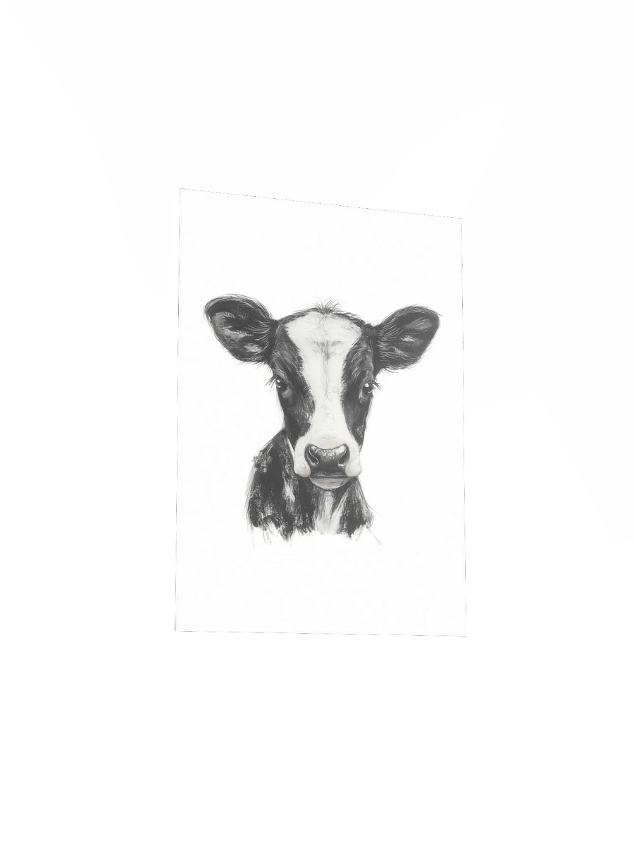 Cute Holstein Cow, Country Nursery Print product image (4)