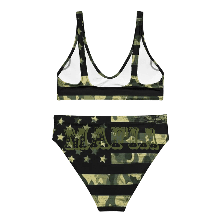 Camouflage Patriot High-Waisted Bikini Set product image (2)