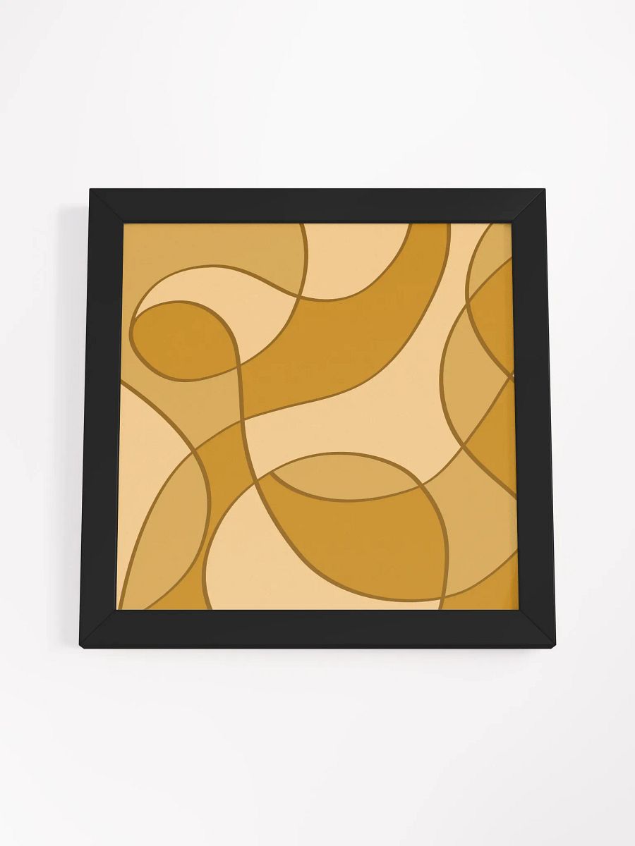 Flowing Curves Framed Art Print - Abstract Composition No. 1 product image (46)