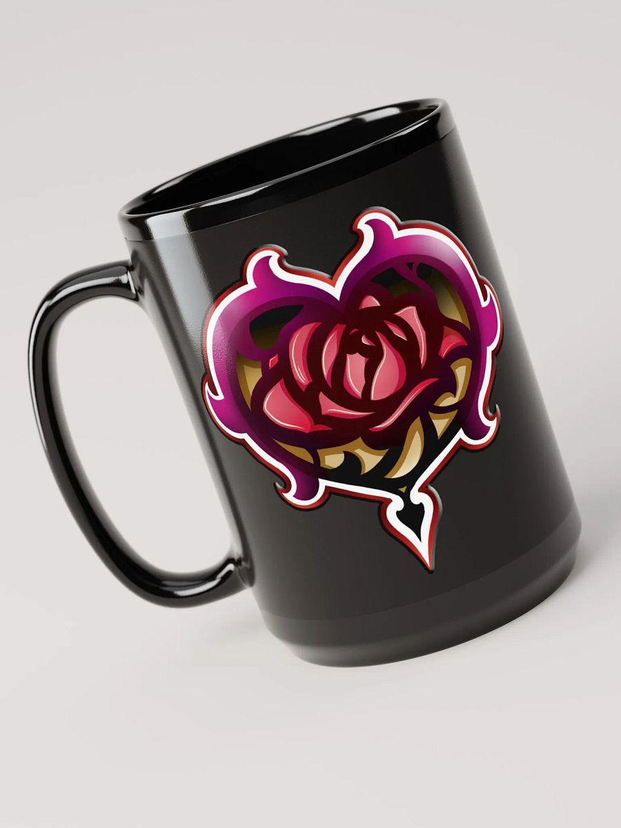 Zagarose 15oz Black Glossy Mug product image (3)