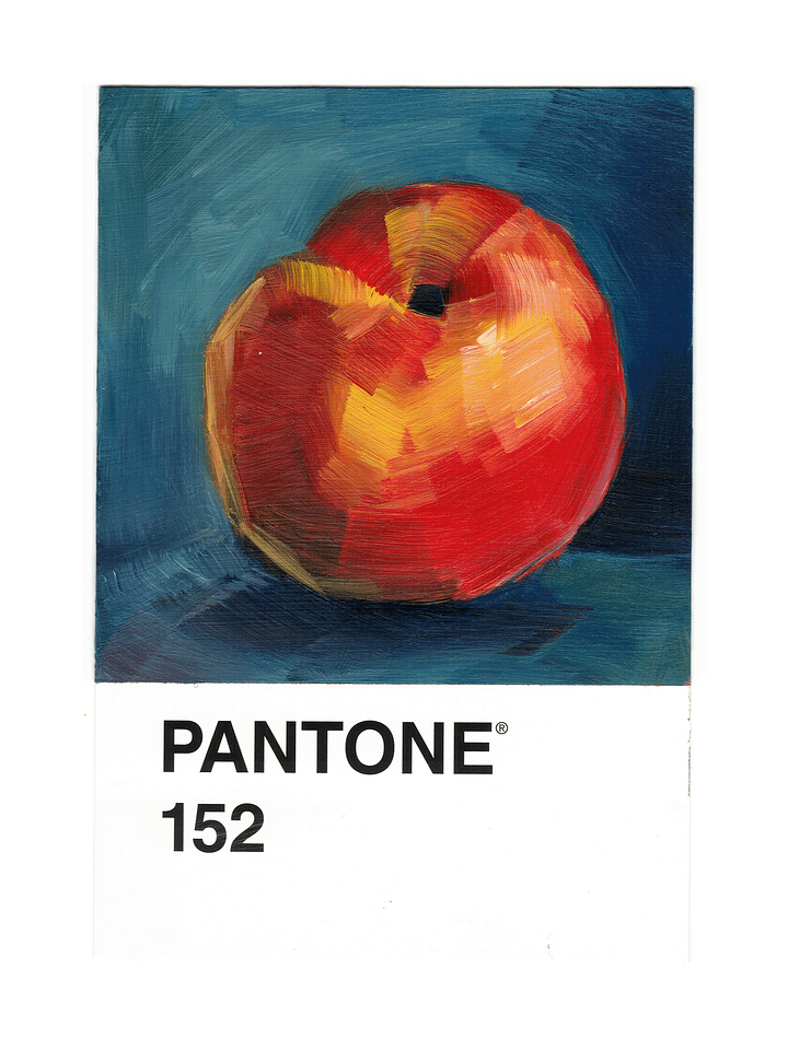 PANTONE Challenge • Fruits Set, Peach • Oil Painting product image (1)