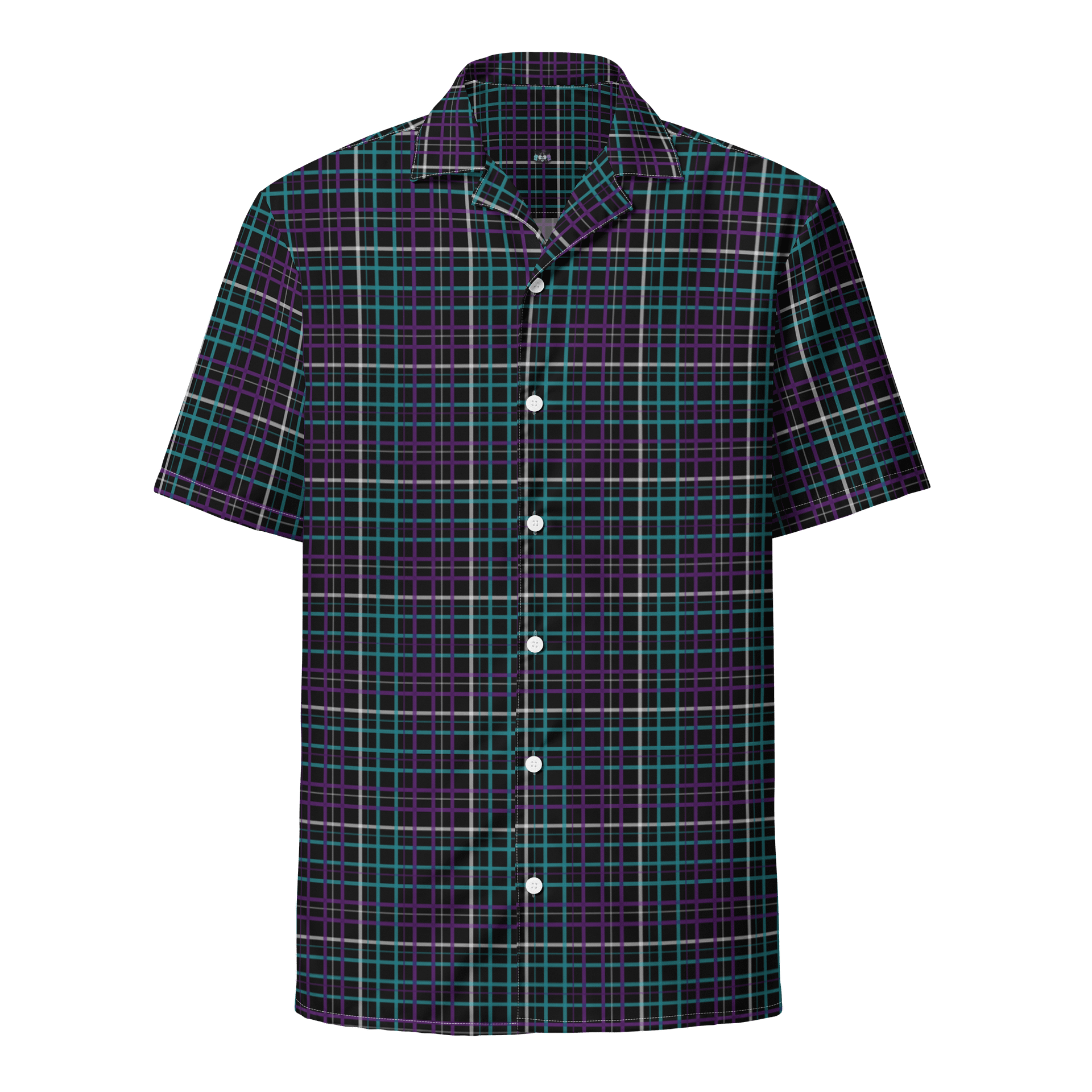 Black Plaid Button-Up Shirt product image (1)