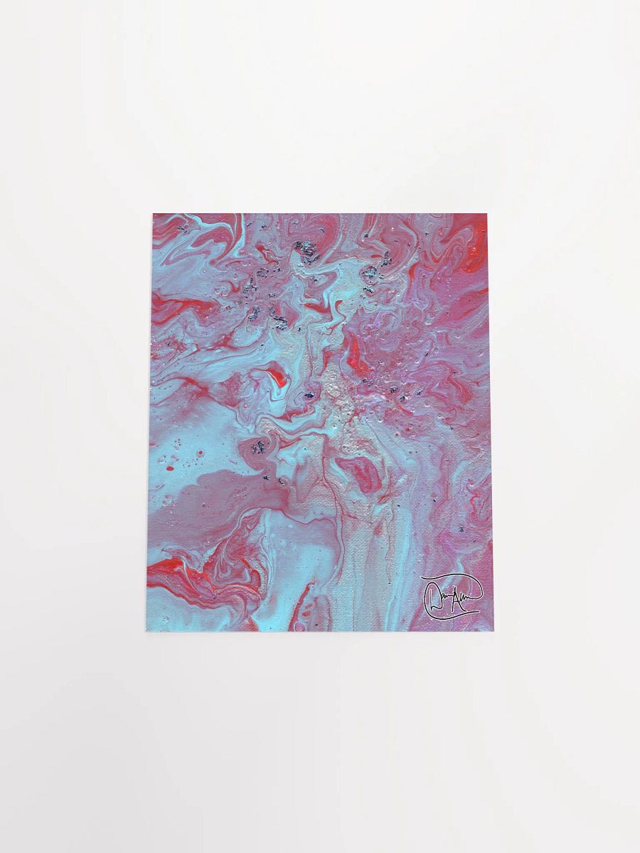 Metallic Blue Fluid Acrylic Print product image (4)