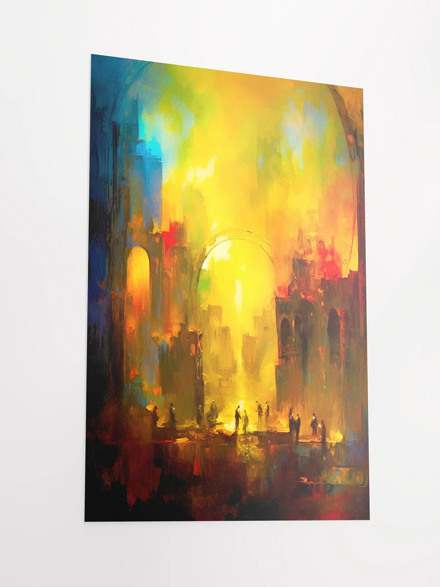 Echoes of Rome The Final Sunset on an Empire Fall of Rome Abstract Expressionism Matte Poster product image (4)