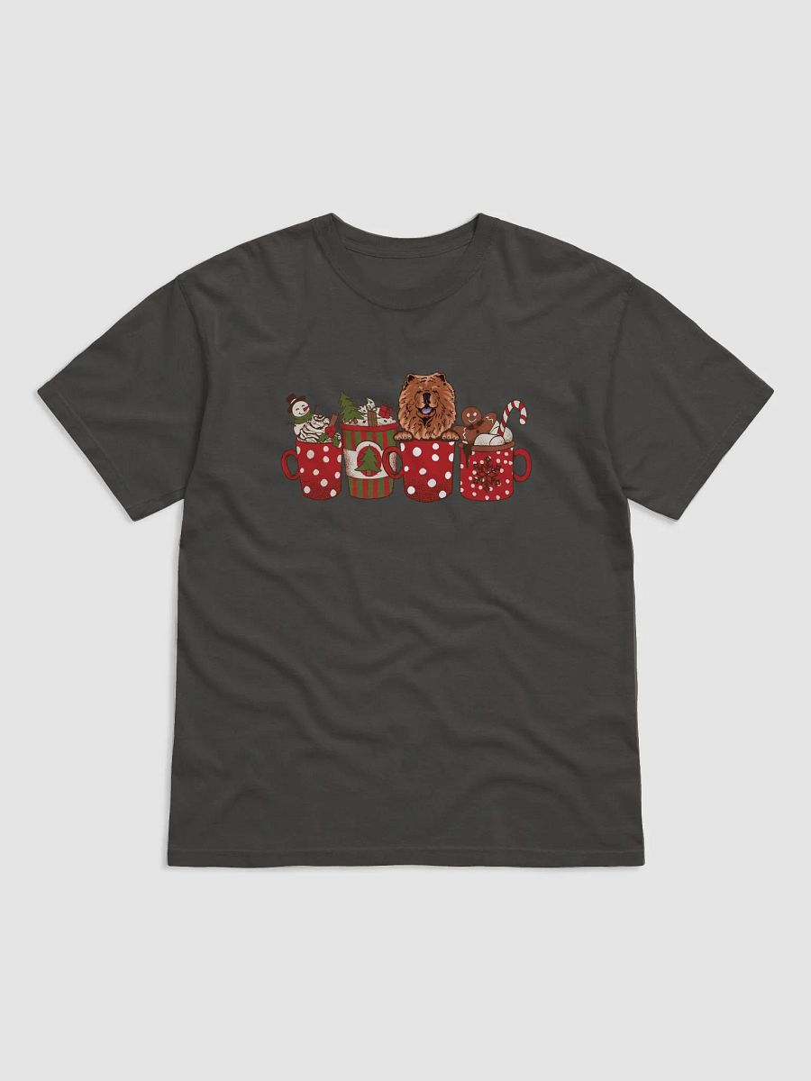 Cute Chow Chow in a Christmas Cup T-Shirt | Funny Christmas Pup in a Cup product image (24)