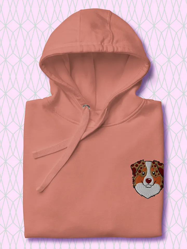 Cheerful Australia Shepherd Embroidered Unisex Hoodie product image (2)