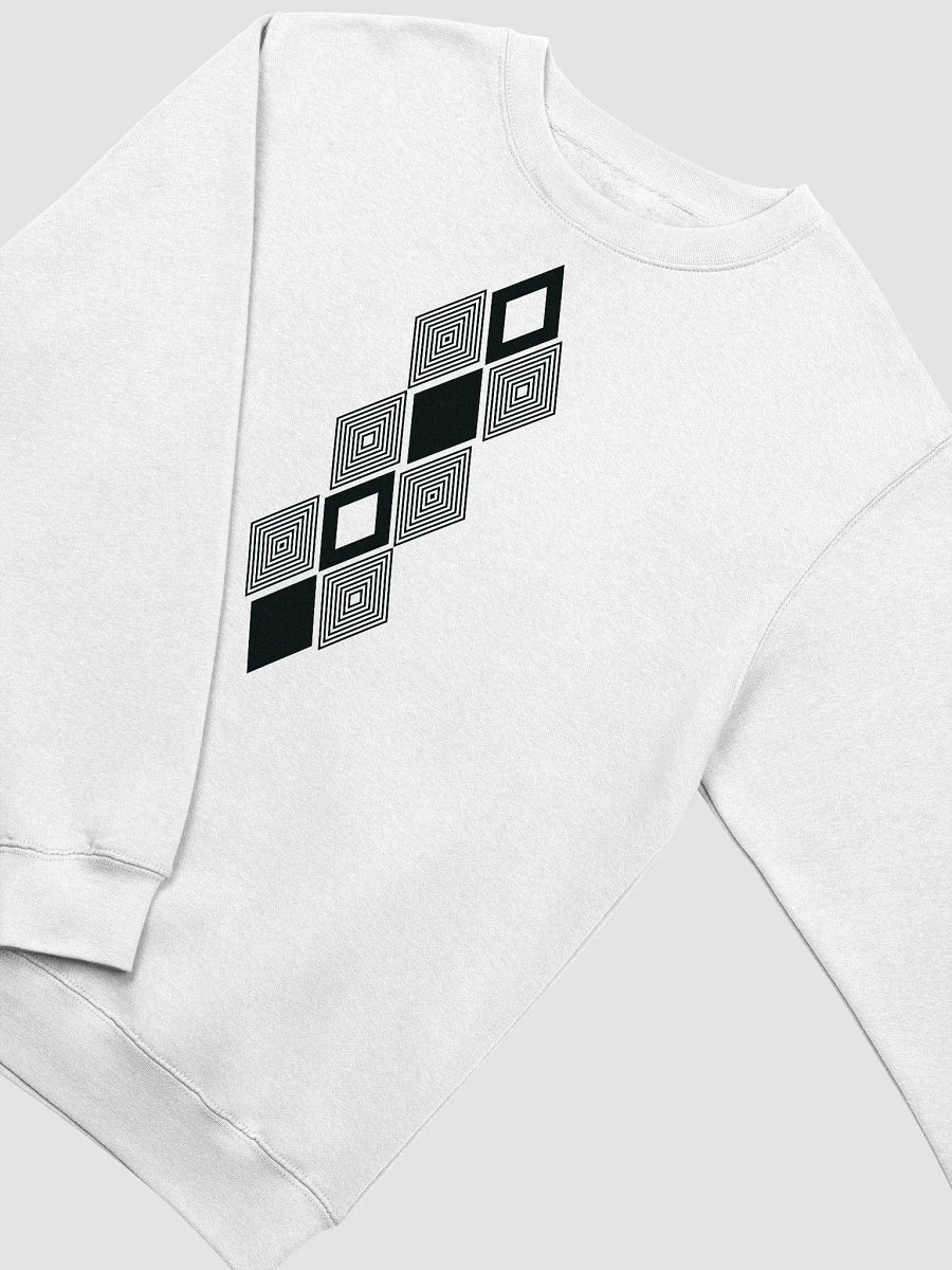 Black and white triangle design premium crewneck product image (12)
