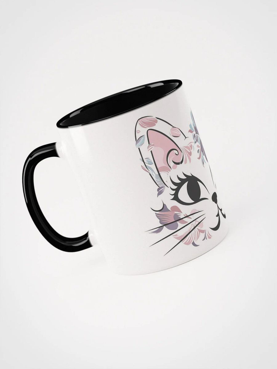 Cat Face Made Of Flowers Mug product image (7)