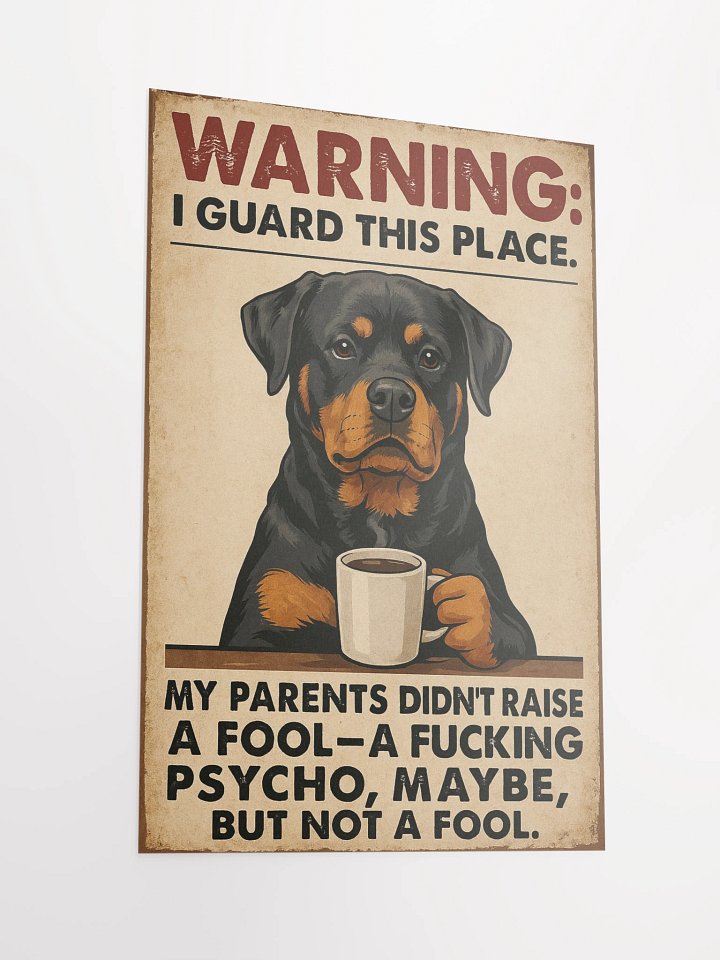 Funny Guardian Rottweiler Poster product image (5)