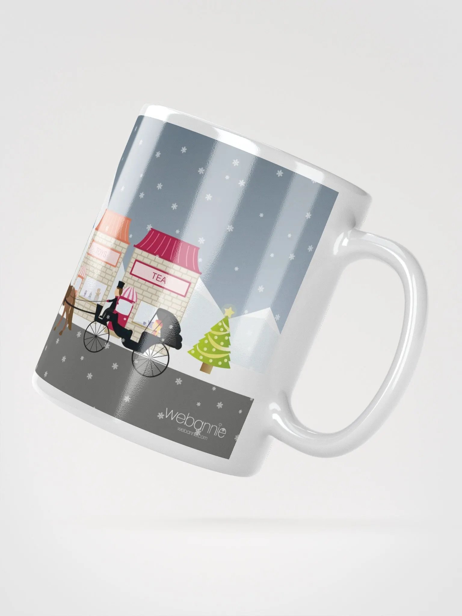 Mug - Cute vintage village at Christmas product image (3)