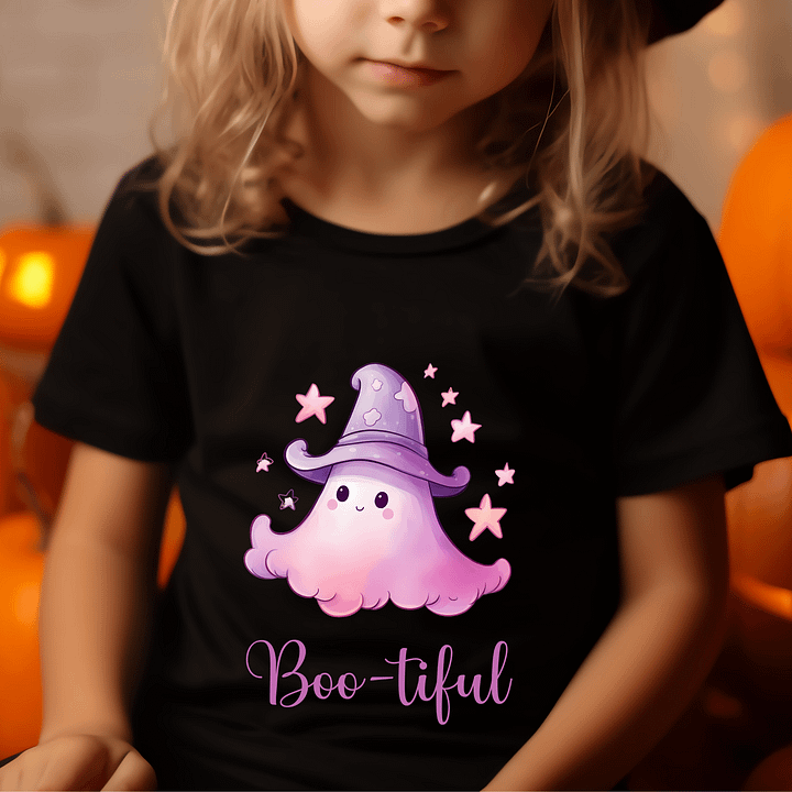 Pastel Halloween Cute Ghost T-shirt - Toddler product image (1)