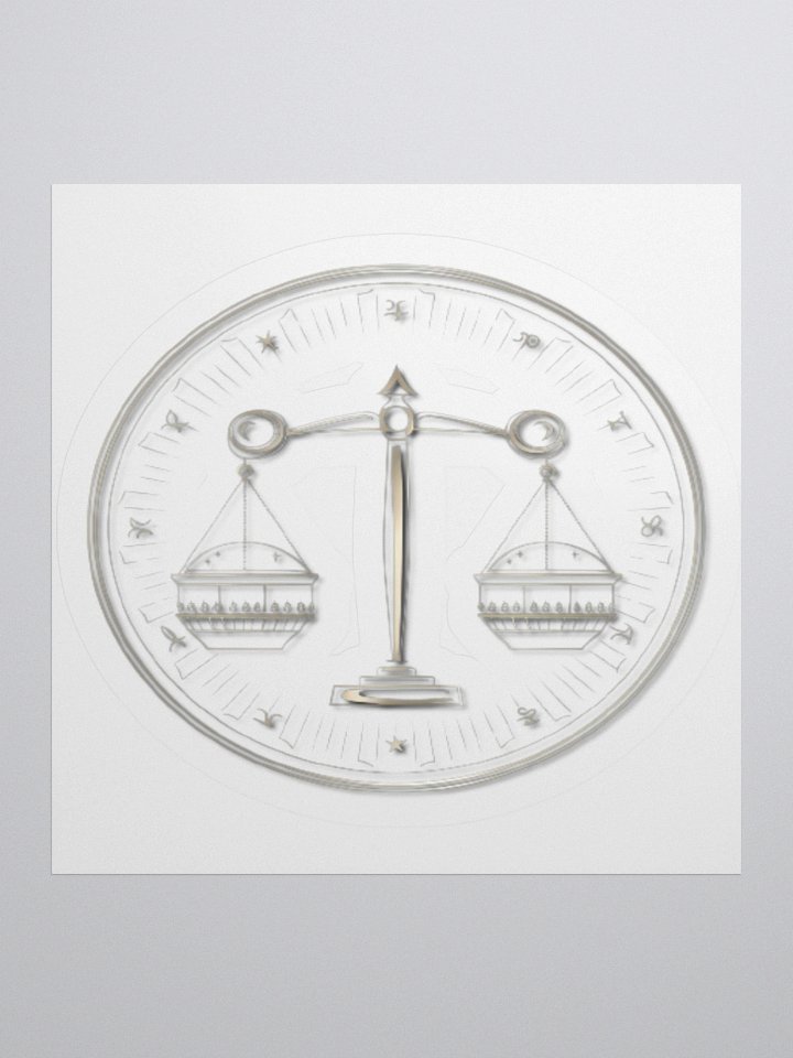 Exclusive Libra-Themed Privacy Window Film - High Opacity Vinyl Stickers (3" x 3" to 5.5" x 5.5") product image (1)