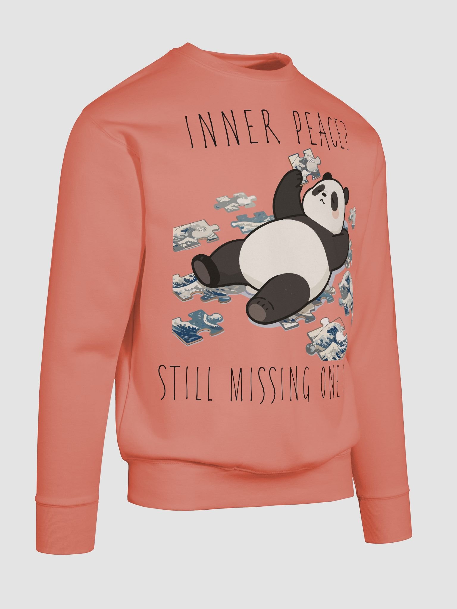 Wave Puzzle Panda Sweatshirt product image (26)