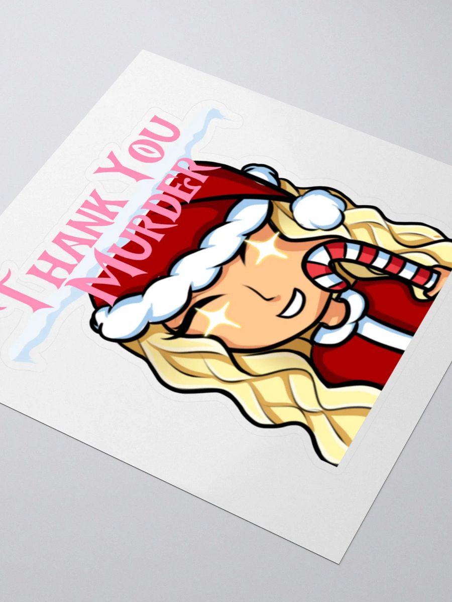 Thank u Murder Xmas Sticker product image (9)