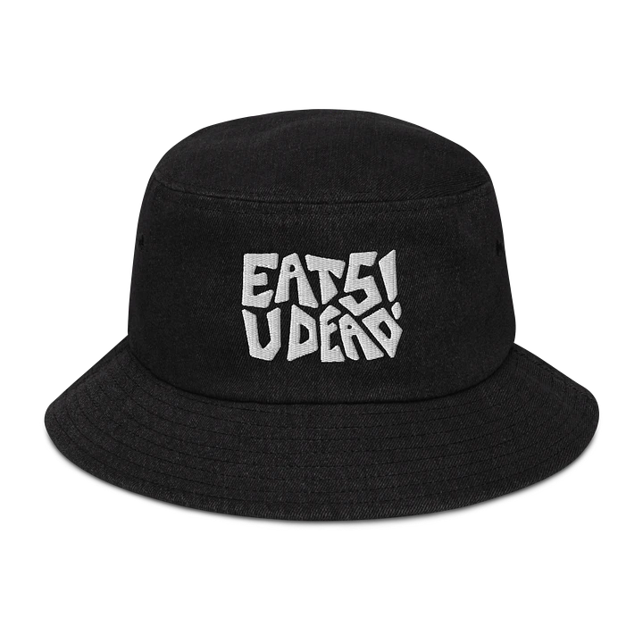 EATS U DEAD! embroidered denim bucket hat product image (1)
