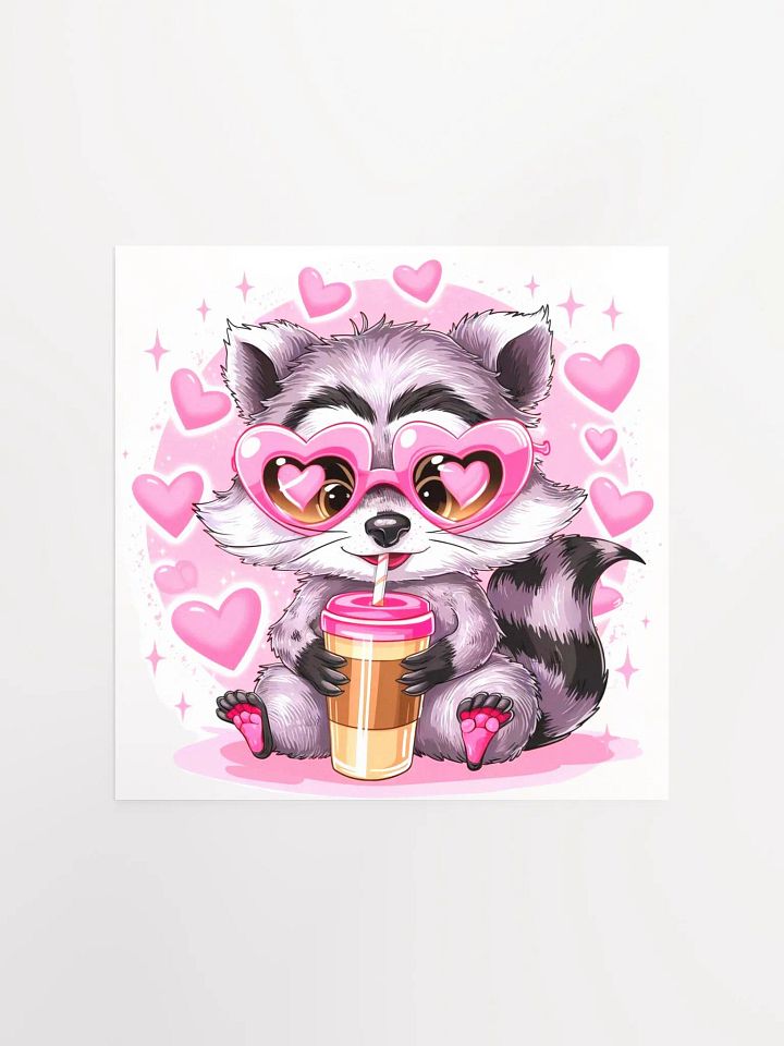 Whimsical Raccoon Poster product image (3)
